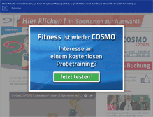 Tablet Screenshot of cosmo-sports.de